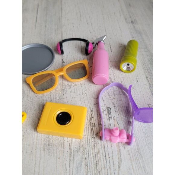 Doll accessory camera glasses headphones key variety toy set - Picture 3 of 9